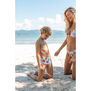Sunga Infantil Masculina de Praia na Estampa Kiwi e Pitaya da Lili Sampedro