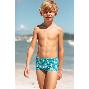 Sunguinha Infantil Masculina Moda Praia da Lili Sampedro na Estampa Cavalo Marinho
