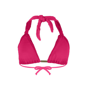 Top Nobu Renda de Lycra na cor Rosa da Lili Sampedro Moda Praia Brasileira