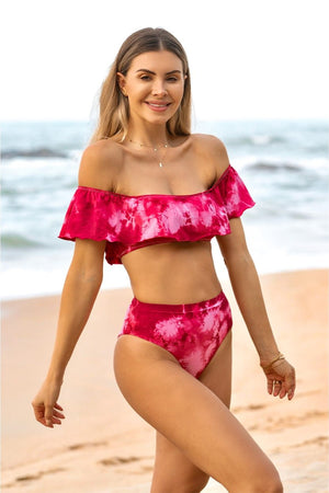 Top Nikki Modelo Ciganinha com Babadinho Tie Dye MArsala Lili Sampedro Moda Praia